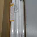 Closet Rods for Hanging Clothes, 17 to 84 Inch Heavy Duty Stepless Adjustable Closet Hanging Rod, 1.3 Inch Diameter Metal Closet Rod for Wardrobes Laundry Bedroom RV, White