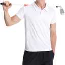 5 Pack Polo Shirts for Men Dry Fit Short Sleeve Golf T-Shirt Moisture Wicking Collared Casual Work Tops (XXXL)