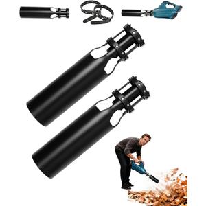 Leaf Blower Air Booster, Speed&Power Cyclone 2X Air up Extension Nozzle, Universal Airflow Amplifier for Leaf Blower Attachment, Compatible with 2-4 Inch,Cleanup Artifact for Lawn, Driveway (2PCS)