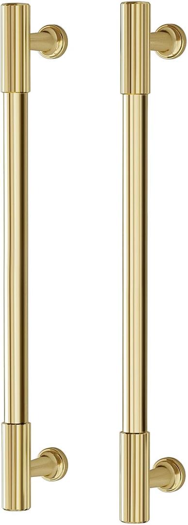 VEHCIL 20 Pack Brushed Gold Cabinet Handles, 7.5" Hole Centers Kitchen Cabinet Pulls Drawer Dresser Handles Cabinet Hardware for Kitchen Cupboard, Solid Zinc Alloy