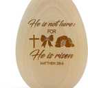 He Is Risen Easter Decorations, Wooden Bible Verse Resurrection Eggs, Christian Religious Faith Based Spring Gifts For Friends Family Adults, Resurrection Eggs Easter Story, 04