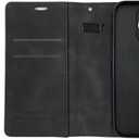 MOJO Notepad Phone Case for iPhone 13/14/15 - Folding Wallet Phone Case with Mini Pen and Note Pad (Black) (Fits iPhone 15 Pro)