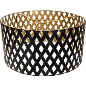 Metal Lampshade Moroccan metal drum shades, Hollow-out Metal Lamp Shade Lamp Covers for Table/Floor Lamp and Chandelier(black/antique brozen gold)