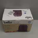 bella 2 Slice Toaster, 6 Setting Shade Control w Reheat, Cancel, Bagel & Defrost Buttons, Removable Crumb Tray, Anti Jam & Auto Shutoff, Auto Centering Guides & Cord Wrap, 900 Watt, Plum