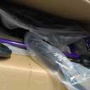 Medline Aluminum Rollator Walker with Seat, Purple, 250 lb. Weight Capacity, Lightweight, 6 Wheels, Foldable, Adjustable Handles, Rolling Walker for Seniors