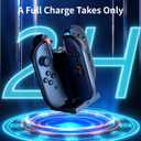 HEYSTOP Charging Dock Compatible with Nintendo Switch 2 Joy-Con, 4-Port Joycon Magnetic Charger Docking Station USB-C Charging LED Indicator for Switch 2 Controller Accessory