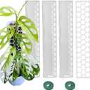 Plastic Moss Pole 4 Pack 17 Inch for Climbing Plants Monstera, Moss Pole Support for Indoor Plants, Plant Support for Monstera Work with Sphagnum Moss, Plant Lover GiftsWhite
