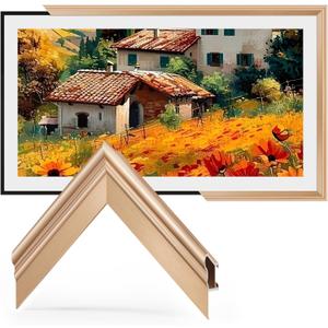 TV Frames 55" Deco Only for Samsung The Frame TVs, Alloy Bezel Modern & Minimalist Styles, Easy Installation, Interchangeable Bezels for Home Decor (Fits 2021-2026 Frame TVs)