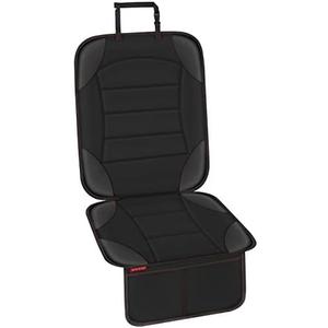 Sinvitron Car Seat Protector for Child Car Seat - Waterproof Non-Slip Leather Mat with 2 Mesh Pockets, Universal Seat Cover for Baby, Pets & Vehicles (1-Pack, Black)