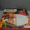 Half-Moon Ceramic Heat Deflector Plates for Kamado Joe Classic I, II, III - 15 Inch Pizza Stone - Kamado Joe Accessories and Replacement Parts by Smoker Chef - 2-Pack