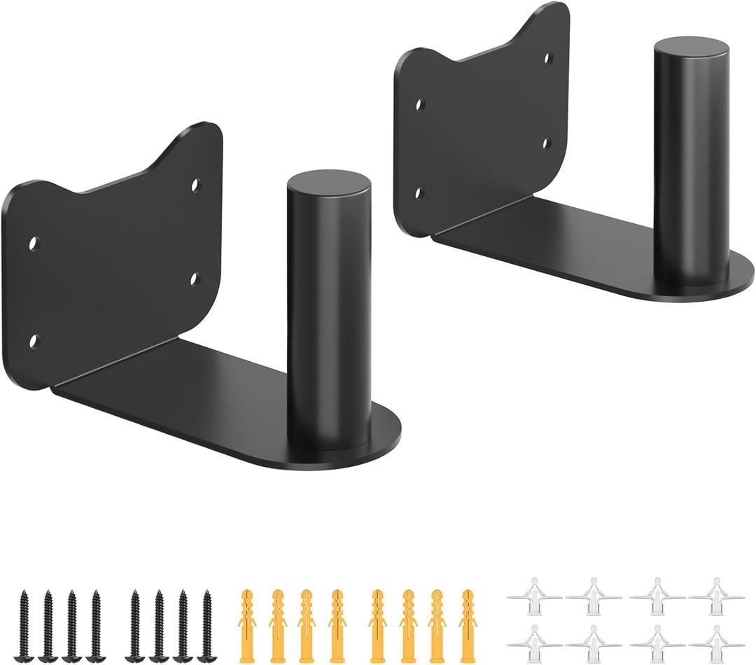 Pack of 2 Speaker Wall Mount for Bose S1 Pro Plus / S1 Pro, Wall Mount Speaker Bracket for Bose Speakers Mounting Bracket, Black