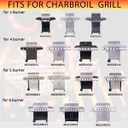 Grill Burners Replacement for Charbroil Performance 2 Burner 463660021 463660421, G325-0002-W1 Heat Plates for Char-broil 463630021 463654022 463655621 463655421, Crossover Tube & Igniter Grill Parts