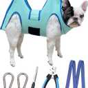 Dog Grooming Hammock, Medium Dog Hanging Harness Holder for Nail Clipping, Nail Trimming Cutting Hammock, Grooming Sling Restraint Bag with Wide Strap Sewed