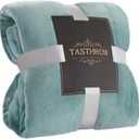 TASTHROW Large Flannel Fleece Throw Blanket, 5070 Inch - Cozy Lightweight Thick Blanket - All Seasons Suitable for Women, Men and Kids (Bluishgreen)