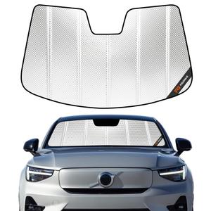 Pigenius Windshield Sun Shade for Volvo S60/V60/V60 Recharge/V60 Cross Country 2019-2026, Reflective Aluminum Film Front Window Sunshade