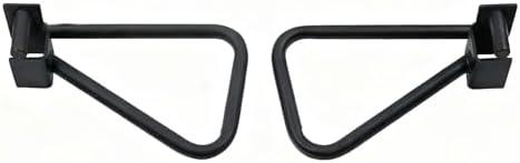 Fitvids Dual Grip Dip Bars Attachment for 2x2 Power Rack & Squat Rack – Heavy Duty Pair for Pull Up & Push Ups – Black