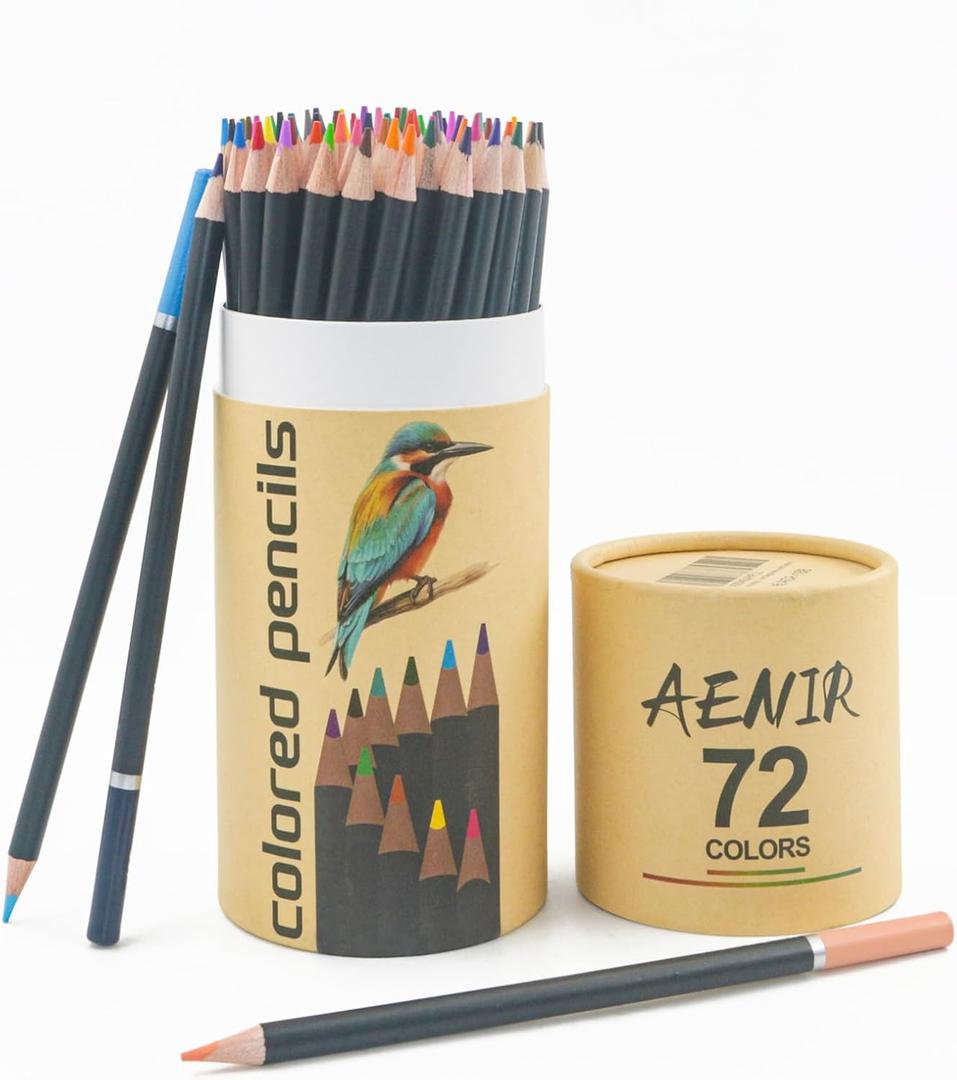 Colored Pencils for Adult Coloring Books, 72 Colors Drawing Pencils with Oil-Based Cores, Professional Art Supplies for Artists, Coloring Pencils for Adults, Color Pencils Set for Beginners and Teens. (1 Count (Pack of 72))