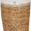 Household Essentials Wicker Basket Laundry Hamper with Liner, Natural, 17.72" H x 20.08" W x 17.72" D