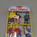 Melissa & Doug 7-Piece Poseable Wooden Doll Family for Dollhouse (2-4 inches Each)