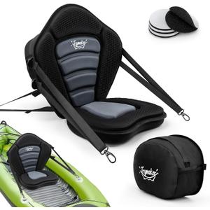 Trymaker Kayak Seats with Back Support for Sit on Top, Universal Paddle Board Seat for Inflatable Paddleboard, Sup, Canoe(1X Thicken Cushion)