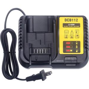 DCB112 Rapid Charger Compatible with de-Walt 12V-20V MAX Lithium Battery Charger