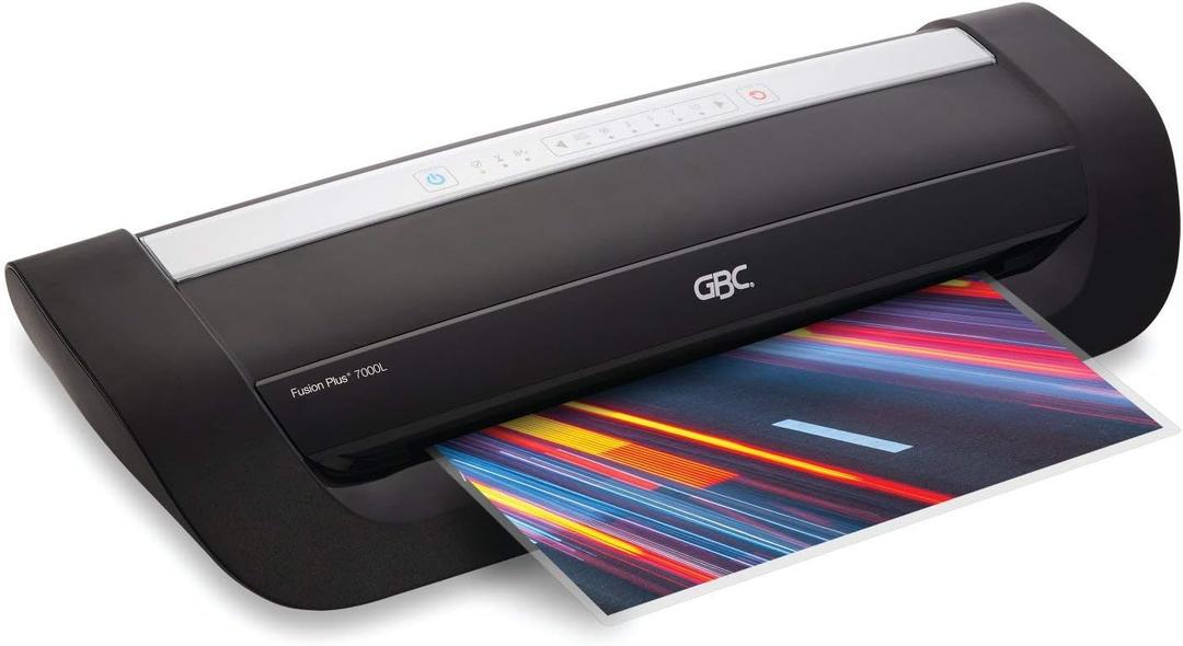 GBC Thermal Laminator Machine, Fusion 7000L, 12 Inch, 1 Min Warm-Up, 3-10 Mil, with 50 EZUse Laminating Pouches (1703098F)