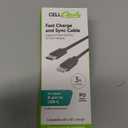 CCY 3 Ft USB C To Lightning Cable Black