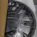 DORBOKER 24" Large Wall Clock with Moving Gears,Oversize Vintage Industrial Rustic Farmhouse Clocks for Living Room Decor Office Home,Solid Wood HD Tempered Glass Cover,Brown (60cm / 24 inch)