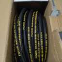 POHIR Power Washer Hose 100FT with 3/8'' Quick Connect, High Tensile Wire Braided Car Wash Water Hose with 2 Quick Connect Kits Compatible M22 14 mm, 1/4 Inch Hose for Pressure Washer, 4200 PSI