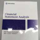2027 CFA Program Curriculum Level I, Volume 4: Financial Statement Analysis by CFA Institute (Author)