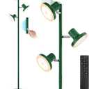 SIBRILLE 36W LED Tree Floor Lamp, Modern Dimmable Standing Lamp with Remote & Touch Control, 4 Color Temperatures, 3 Rotatable LED Light Floor Lamps for Living Room, Bedroom, Office