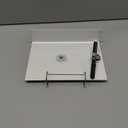 Desktop Glass Dry Erase & Acrylic Aesthetic Desk Calendar Weekly to-do List Combo, Small Magnetic Standing Whiteboard, Desk Flip Easel Calendar with Accessories for Home Office Supply, White, 9 x 7''