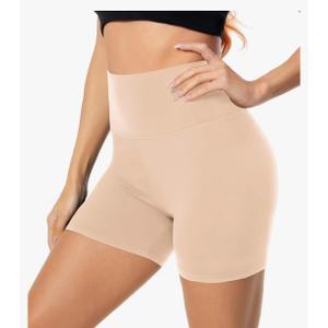 FULLSOFT High Waisted Biker Shorts for Women-5" Tummy Control Fitness Athletic Workout Running Yoga Gym Shorts Size S and M