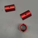 A ABSOPRO 2 Pair Bike Handlebar Shim 25.4 to 31.8mm Shim Bicycle Handlebar Stem Shim Adapter Size Reducer Sleeve Spacers Clamp Fixed Gear Road Cycling Aluminum Alloy Red Item Replacement