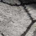 ONASAR 8x10 Area Rugs for Living Room, Fluffy Grey and Black Bedroom Rug, Geometric Boho Large Soft Plush Shaggy Fuzzy Floor Carpet for Nursery Kids Classroom Playroom Dorm Home Decor