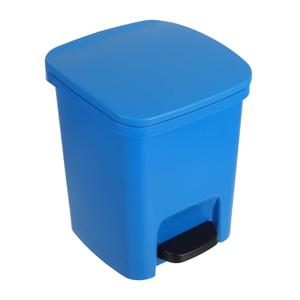 10L Trash can Foot Pedal Type Household with lid Seam Kitchen Toilet Bathroom Silent (10L Sky Lake Blue)