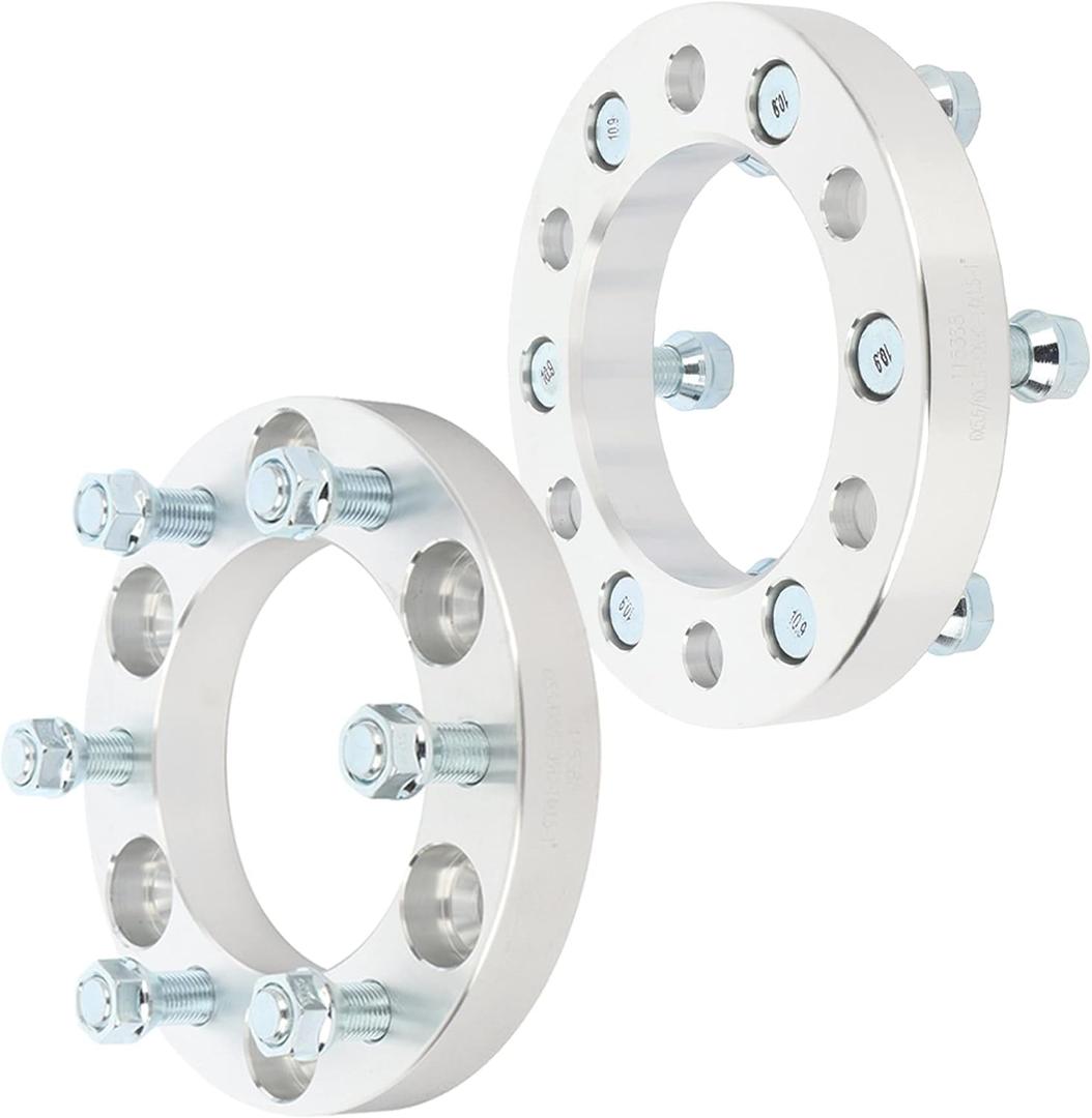 OCPTY 6x5.5 Wheel Spacers 1 inch 6x139.7 Real Forged Spacers with 14x1.5 Thread Size 108mm Hub Bore fits 2003-2014 for Express 1500 1999-2018 for Silverado 1500 2PCS