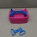 IDAODAN Electric Balloon Pump, Portable Electric Balloon Blower Machine Balloon Air Pump Dual Nozzle Rose Red 110V 600W Balloon Inflator for Party Decorations