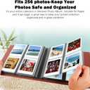 256 Pockets Photo Album for Polaroid 600 Itype Pictures, Large Photo Album for Polaroid i-Type, 600, SX-70 Instant Photos, Picture Book Capacity 256 Photos for Fujifilm Wide Instant Camera, Brown