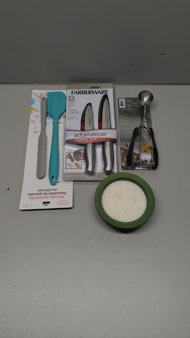 Cookie Scoop, FARBERWARE 4 PIECE SILICONE SPATULA SET,