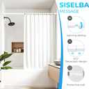 Adjustable Tension Curtain Rod 30 to 64 inches, Curtain Rod for Windows Tension Rod No Drill, Spring Tension Curtain Rod for Window, Bathroom, Doorway, White