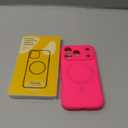 Ktele Magnetic for iPhone 17 Pro Case [Compatible with Magsafe] [Premium Silicone Satin-Smooth Touch] Slim Shockproof Anti-Scratch Microfiber Lining Case, 6.3 inch, Hot Pink