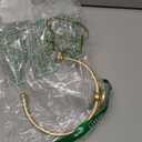 ICCTUO Gold Hand Towel Holder for Bathroom Wall, Towel Hook with Wall Candle Holder,Elegent Towel Ring Rose Gold, Sturdy Towel Rack Wall Mounted Hanger for Bathroom