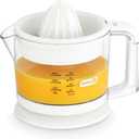 Dash Citrus Juicer Extractor: Compact Juicer for Healthy Juice, Oranges, Lemons, Limes, Grapefruit & other Citrus Fruit with Easy Pour Spout + 20 oz Pitcher - White