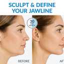 Stylia MaxiLift V-Line Lifting Collagen Face Mask - Double Chin Strap - Jawline Shaper - Neck Firming and Tightening Mask with Hyaluronic Acid & Aloe Vera - Chin Strap for Sleeping (5PC)