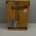 Coolife Carry On Luggage 22x14x9 Airline Approved Hardside PC+ABS Suitcase with TSA Lock, Lightweight Rolling Travel Luggage with Spinner Wheels(Charcoal, 20in)