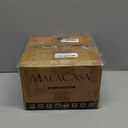 MALACASA 8 OZ Cappuccino Cups with Saucers Set of 4 - Ceramic Stackable Tea Cups and Saucers, Embossment Coffee Mugs for Tea, Latte and Mocha, Dishwasher Safe, Arctic white