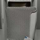 Stainless Steel Litter Box | XL Enclosed Cat Litter Boxes with Lid for Big Cats | High Sided, Anti-Urine Leakage | Non-Stick Bottom & Includes Litter Mat & Metal Scoop