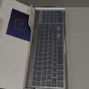 Wireless Keyboard and Mouse Ultra Slim Combo, TopMate 2.4G Silent Compact USB 2400DPI Mouse and Scissor Switch Keyboard Set with Cover, Batteries Included, for PC/Laptop/Windows/Mac - Gray Black