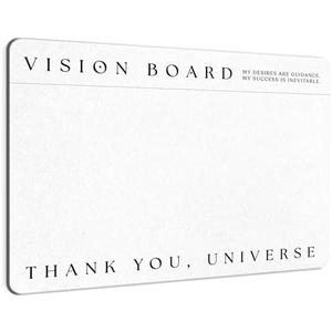 Premium Vision Board Bulletin Board - Minimalist Dream Board, DIY Visual Pinboard for Manifestation, Perfect for Vision Boarding Kit and Manifesting Supplies, 17x23 inches